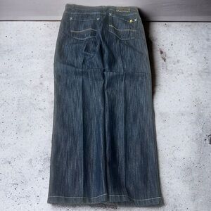 Navy Southpole Y2K Loose Relaxed Fit Straight Leg Men Jeans Grunge Bottoms Skate